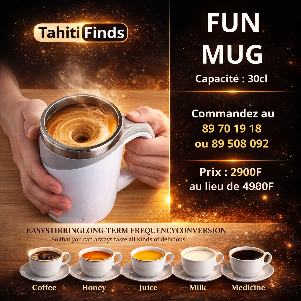 FUN MUG – LE MUG QUI MÉLANGE TOUT SEUL